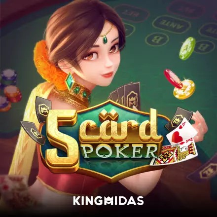 5 Card Poker logo by King Midas at Melbet Casino